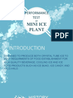 Mini Ice Plant: Performance Test