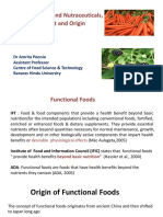 Functional Foods and Nutraceuticals Definition Cocept and Origin