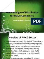 New Paradigm of Distribution For FMCG Companies: Presented By:-Group 5