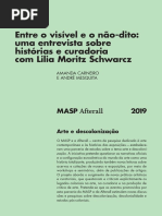 Entre o visível e o não -dito- uma entrevista sobre histórias e curadoria com Lilia Moritz Schwarcz
