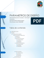 PARAMETROS DE DISEÑO Presentacion