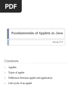 Fundamentals of Applets in Java