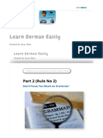 Don't Study German Grammar Rules