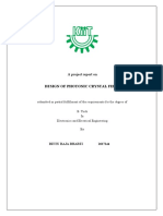 Design of Photonic Crystal Fiber: A Project Report On