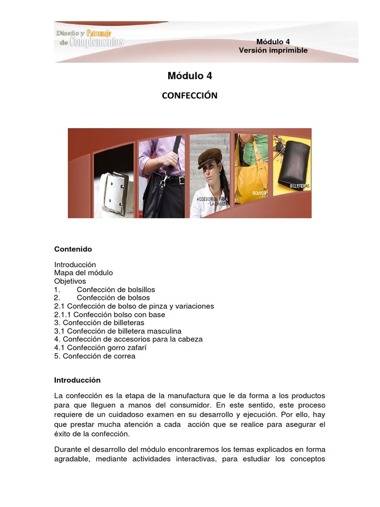 Modulo 4 Confeccion PDF | PDF | Moda