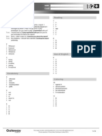 B2+ UNIT 10 Test Answer Key Standard