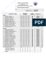 Schola de San Jose Master Grading Sheet