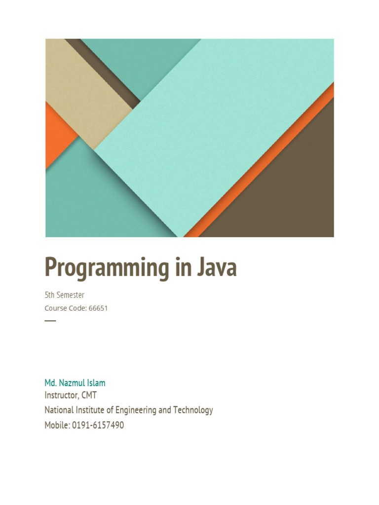 Java All Codes PDF | PDF | Constructor (Object Oriented Programming ...