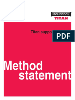 Titan Support System: Method Statement