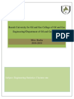 Engineering Statistics Lecture Overview