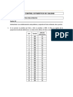 Cartas de Control de Atributos