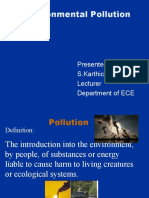 Environmental Pollution: Presented by S.Karthick Lecturer Department of ECE