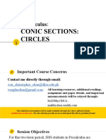 Precalculus:: Conic Sections: Circles