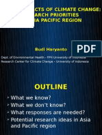 Health Impacts of Climate Change: Research Priorities in Asia Pacific Region