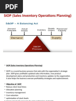 SIOP Process Overview and Steps | PDF | Inventory | Business Process