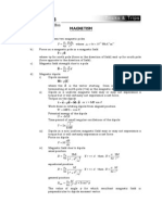 IIT Physics - Magnatism Formula Sheet