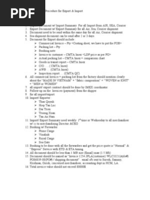 Export/Import Procedures and Documentation: Bade, Donna