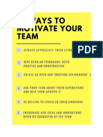 10 Ways To Motivate Your Team