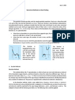 Numerical Methods On Finding The Roots