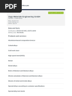 Zapp Materials Engineering GMBH: Data and Facts