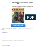 Chez Nous 4th (Fourth) Edition Text Only by Albert Valdman Book