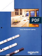Juno Lighting DanaLite Linear Residential Lighting Brochure 1996