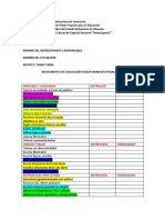 instrumento de  evaluacion