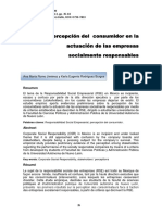 Percepción Del Consumidor en La Actuación de Las Empresas Socialmente Responsables PDF