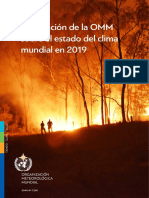 Declaracion de OMM Sobre El Estado Del Clima Mundial en 2019