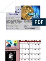 Calendar. Premii Nobel
