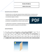 Ficha Técnica Vidrio Ultra Claro PDF