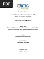 El Sistema de Información Gerencial para Mejorar La Competitividad de Las Industrias de Alimentos Del Sector Pesquero de La Provincia de Manabí PDF