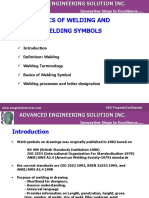 Basics of Welding and Welding Symbols: Content