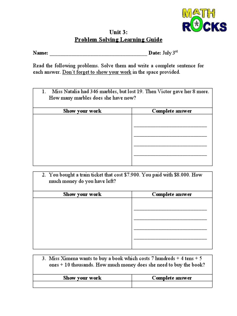 Math Problem Solving Guide | PDF