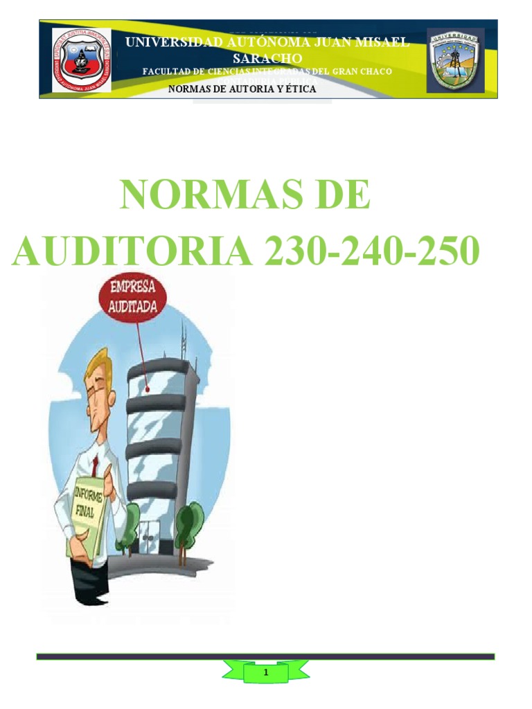 Normas de Auditoría y Ética Profesional | PDF | Auditoría | Contralor