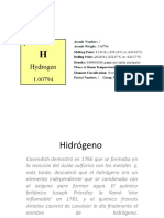 Propiedades y reactividad del hidrógeno