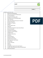 S-G003 Site File Contents List