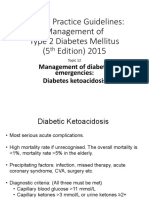 Clinical Practice Guidelines: Management of Type 2 Diabetes Mellitus (5 Edition) 2015