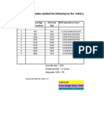 Traffic Studies Yielded The Following For The Initial Year (2012)