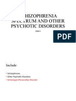 Schizophrenia Spectrum and Other Psychotic Disorders