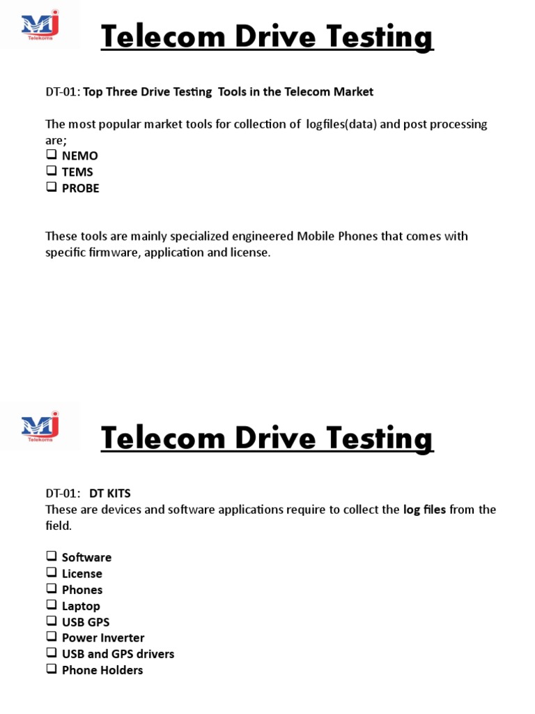 Drive Testing PDF
