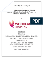 Internship Project Report On Mobile-Health Applications For The Efficient Delivery of Health Care Facility To People: - A Survey On Woodland RPG
