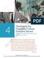 Post, or Distribute: Developing The Hospitality Culture: Everyone Serves!