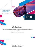 FYP Seminar Series II 2019-2020 - Methodology AAA