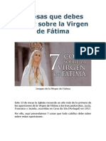7 Cosas Que Debes Saber Sobre La Virgen de Fátima