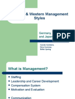 Eastern & Western Management Styles: Germany, The U.S. and Japan