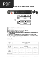 301 Prome Series Laser Pointer Manual