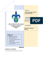 MUESTRA en La Metodología de Investigación.