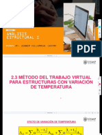 Clase 8 - Método Del Trabajo Virtual para Esruturas Con Variación de Temperatura