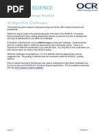 Algorithm Challenge Booklet 